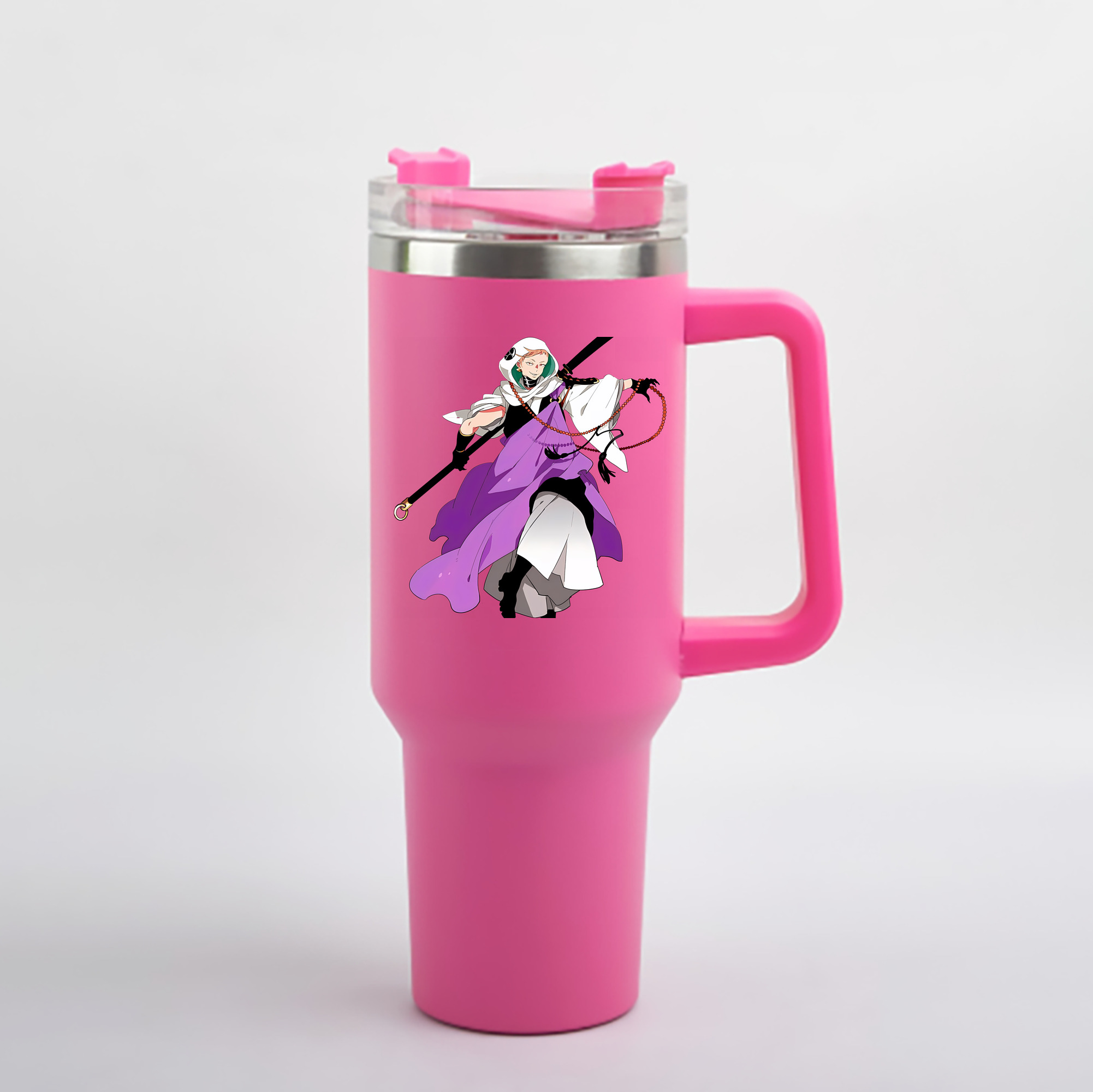 （画像用） 刀剣乱舞 Touken Ranbu 1200mL車用タンブラー - クリスタルステッカー（プラスチックストロー付き）